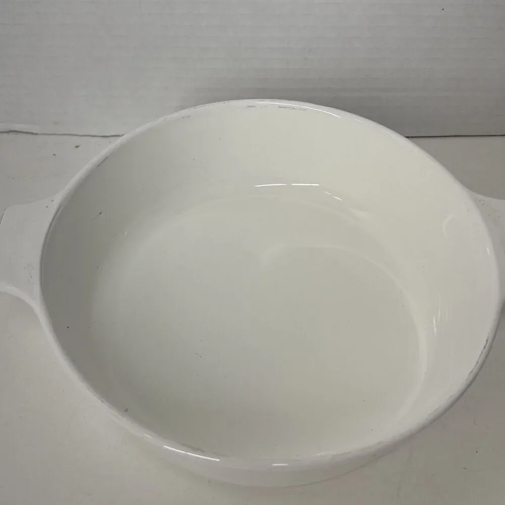 Vintage Corning Ware 1 QT White BUFFET SERVER B-1 Casserole Covered Baking Dish